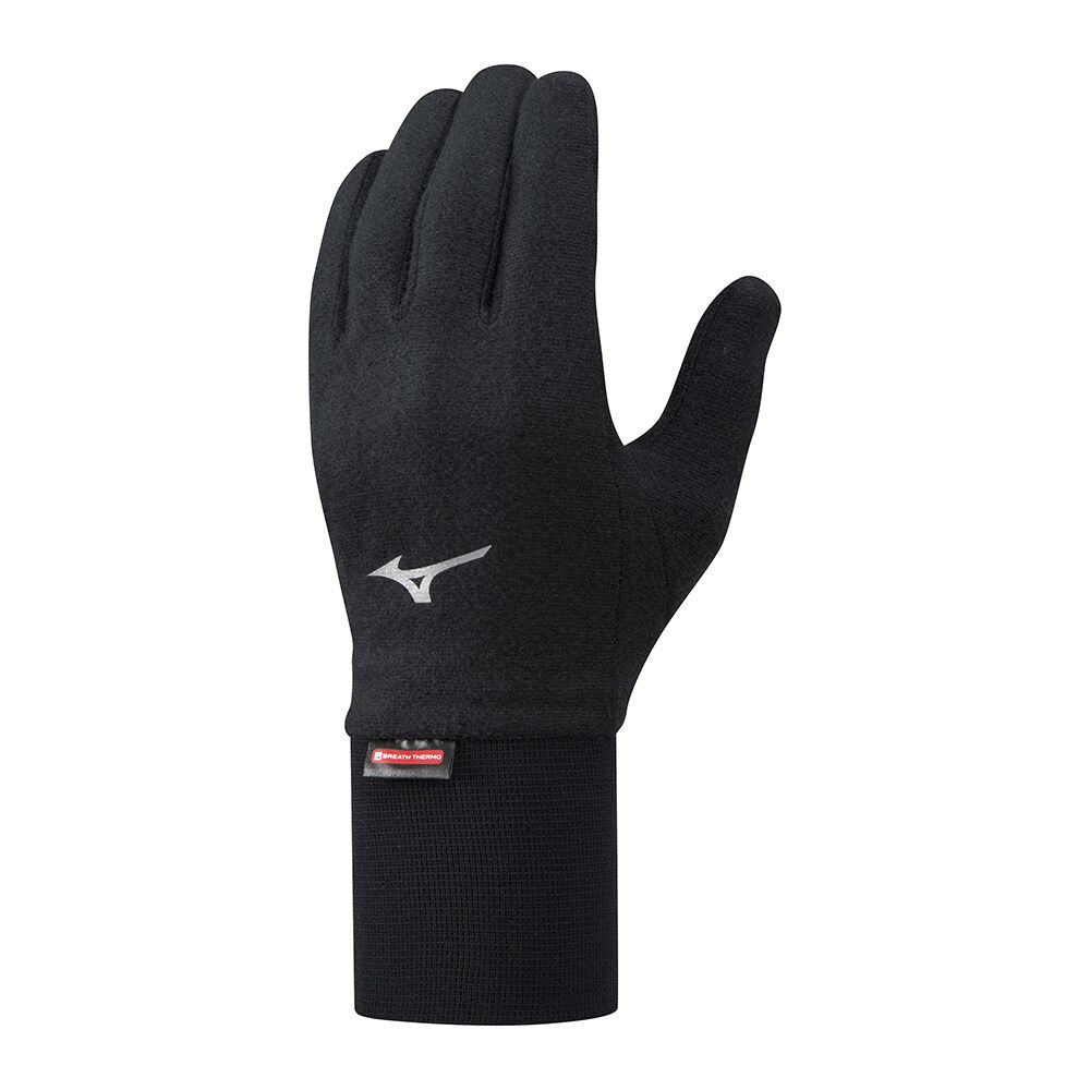 Mizuno Breath Thermo Mid Cut Weight Fleece Férfi Kesztyű Fekete LGX475132